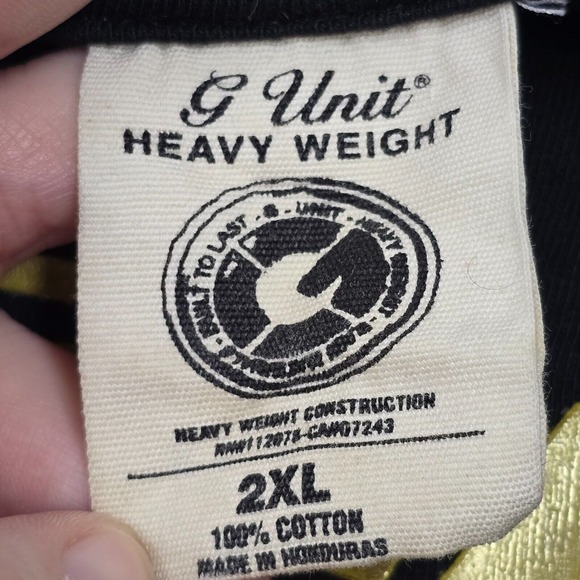 G Unit Heavy‎ Weight Shirt Mens 2XL XXL Black Short Sleeve Pullover Y2K READ - Picture 4 of 11